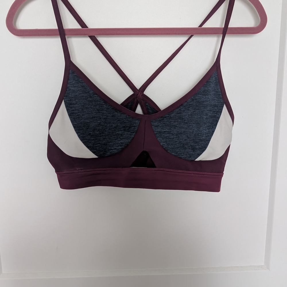 Under Armour Purple and Gray Sports Bra Intimates